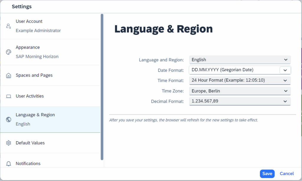 SAP S/4HANA 2023 Fiori Launchpad - Time Zone Support