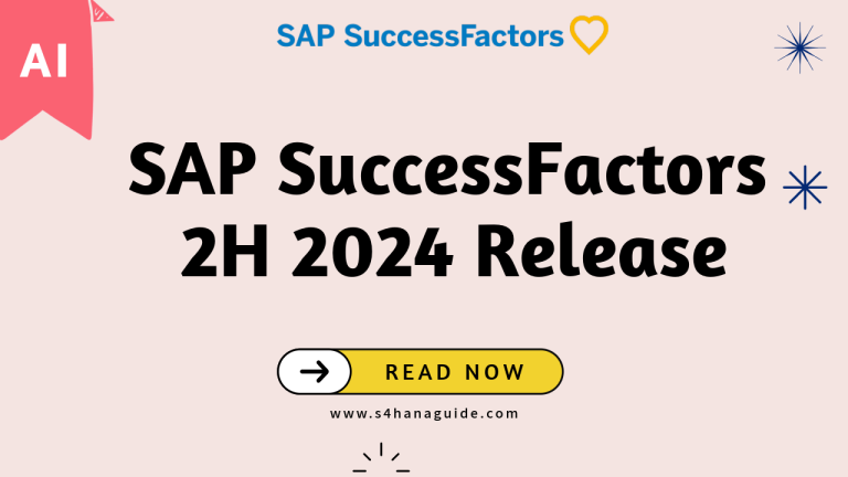 SAP SuccessFactors HCM 2H 2024 Release